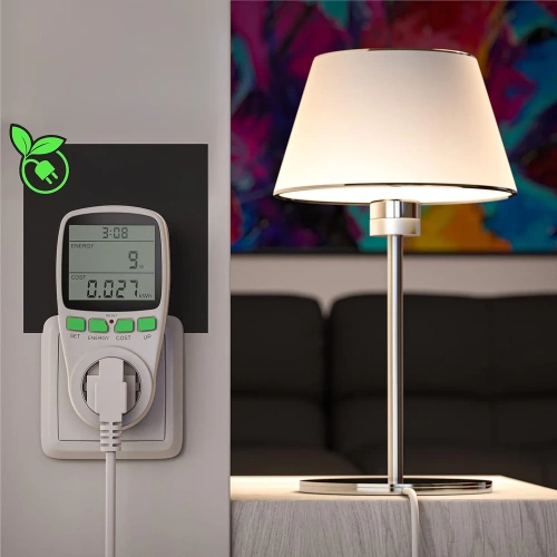 230V VA-079-EU | Merač spotreby elektrickej energie so zástrčkou | Wattmeter, snímač spotreby prúdu