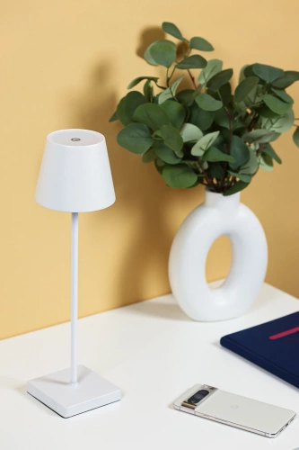 Tischleuchte mit integriertem Akku | Touch-Bedienung | weiß | HJA18-WHITE