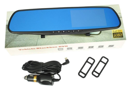Set - reversing camera with driving recorder in reverse mirror 4.3 "TFT LCD for reversing camera 12V PZ702-1-DVR