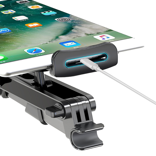 PSI-A052 | Držiak na autotelefón / tablet na opierku hlavy, sklopný | 4,5 "-12,6"