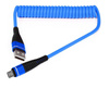 AM32 | Micro USB 1M | Coiled USB cable to charge your phone | Quick Charge 3.0 2.4A