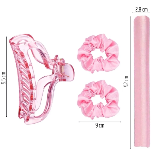 SD-13-PINK | Valček bez použitia tepla | Valček na natáčanie vlasov | Súprava na vytváranie vĺn