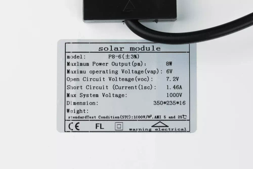 Set LED floodlight 100W + Solar panel 6V/8W with remote control | 2500lm, 6000mAh, IP66