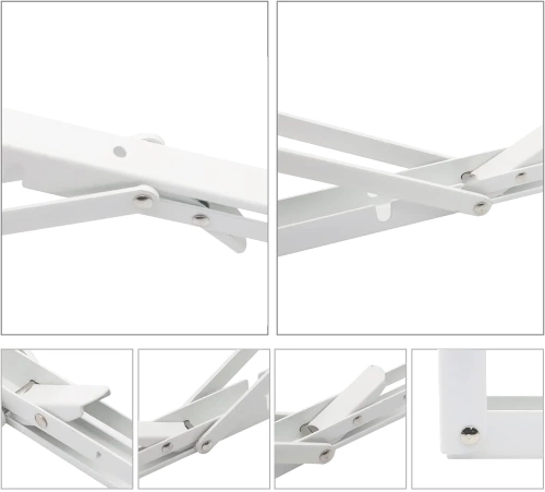 FB-A20CM-BIANCO| Portaripiano | Reggimensola pieghevoli | Supporti pieghevoli per mensole e piani di lavoro