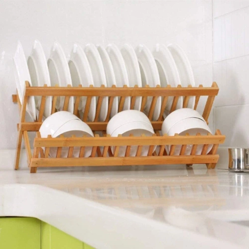 Bamboo Dish Dryer | Two-tier Drainer | KBT-427