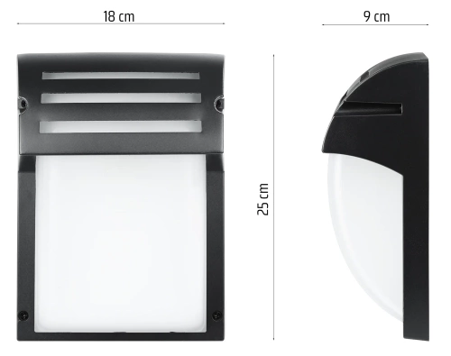 BD-C184 | Tuinlamp, gevelwandlamp | IP54, E27 | aluminium + glas