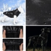 Zimná bunda pre psa s integrovaným postrojom | veľkosť M | teplé, vodoodolné oblečenie pre psa | PET-017S-BK