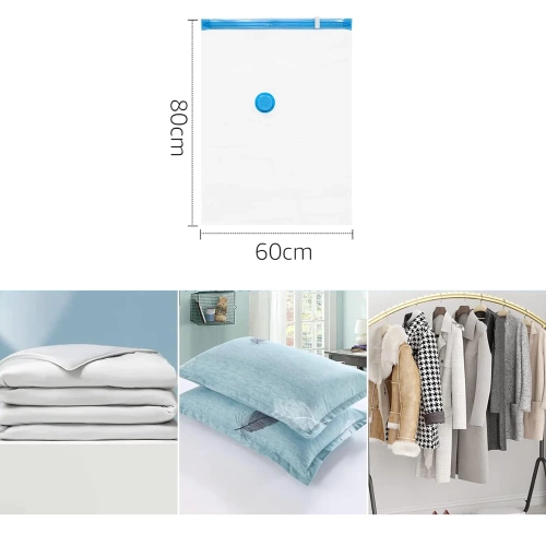 80x60cm VCB-80*60-WIT| Vacuümzak voor kleding, beddengoed | Opbergzak