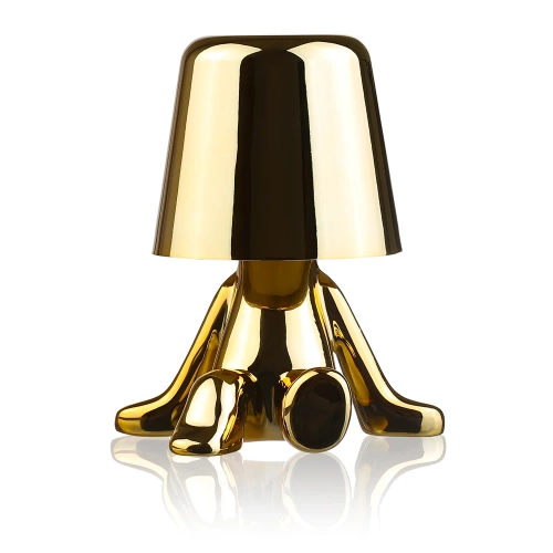 HJA23-D-GOLD | Modern table lamp with touch control | Night lamp with built-in battery