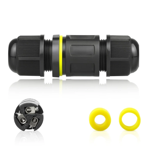 Conector de derivação hermético IP68 | Terminal de rosca 3 pinos 450 V 24 A para cabos 4–11 mm | M684-mini