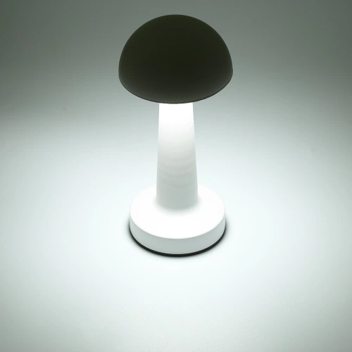 HJA11-SORT | Trådløs bordlampe | Berøringsfølsom natlampe med justerbar lysfarve | USB MUSHROOM lampe
