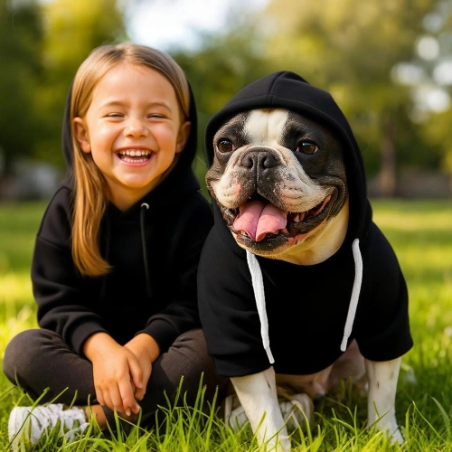 Honden- en kattenhoodie | XS | zwart | PET-015XS-BK