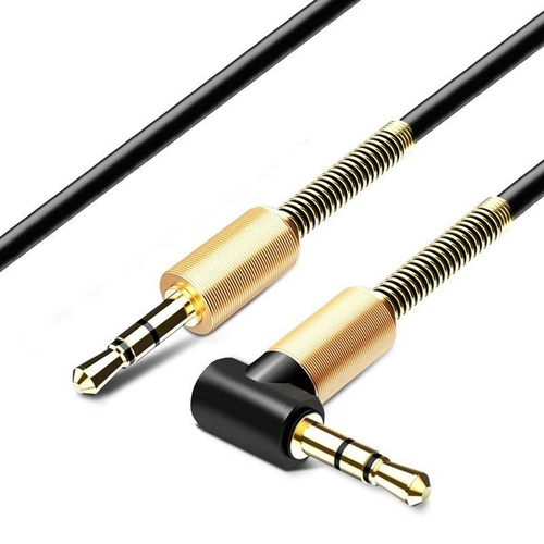 AW-1-1M-Black | Angled Jack cable | gold-plated tips | HQ