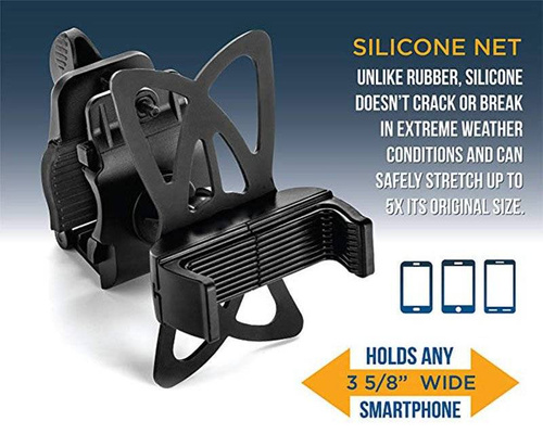 PSI-B06 | Soporte para teléfono de bicicleta/moto con arnés de silicona