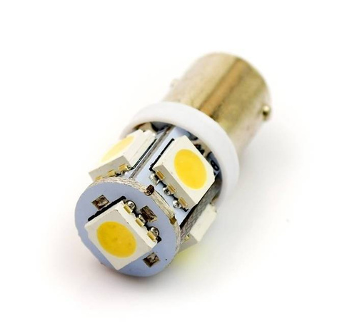 Autó LED izzó BA9S 5 SMD 5050