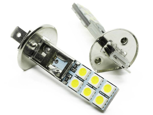 Autó LED izzó H1 12 SMD 5050