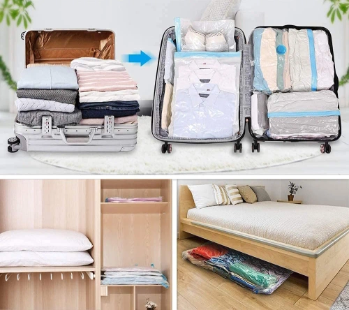 VCB-100*70-BRANCO | Saco de vácuo para roupas, roupas de cama | Saco de armazenamento