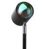 RB-C150-Černá | Stojací náladová lampa | Projektor západu slunce | Lampa s vyměnitelnými barevnými vložkami