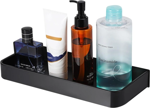 BSU-L30CM-B | Etagère de salle de bain au dessus du lavabo | boîte à outils de douche | Noir