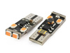 Autó LED izzó W5W T10 6 SMD 2835 CANBUS