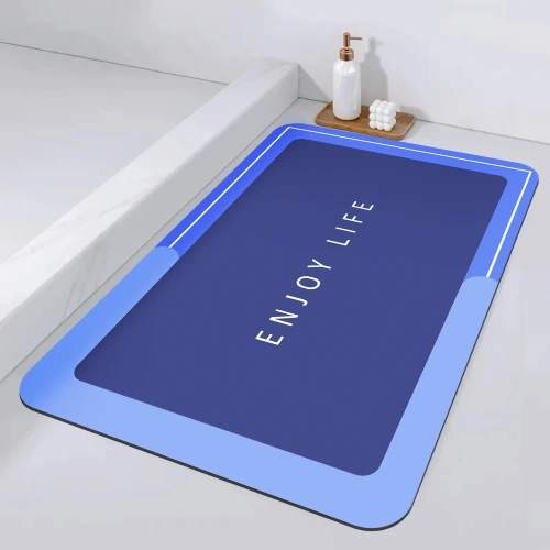 GZN-640-BLUE | Bathroom mat | Quick-drying bathroom rug | Anti-slip rug