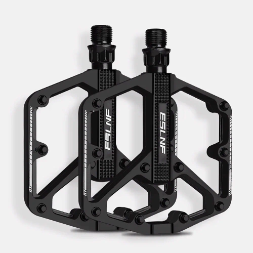 Pedali per bici con piattaforma in alluminio e perni | Pedali per bicicletta con cuscinetti DU MTB Trekking | 10EE0001