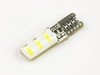 Autó LED izzó W5W T10 6 SMD 5630 CAN BUS Szilikon