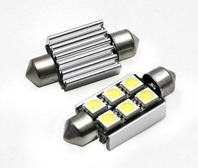 Autó LED izzó C5W 6 SMD 5050 CAN BUS