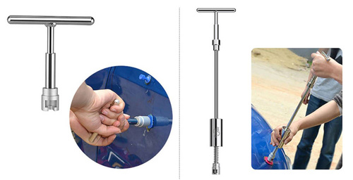 Y-108 | Kit di riparazione per la rimozione di ammaccature sulla carrozzeria | Martello ad inerzia con 18 teste a fungo di diverso diametro