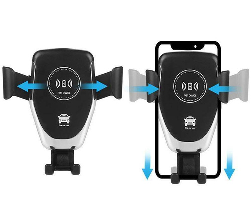 Q006-Čierna | Gravitačný držiak do auta | Indukčná 10W nabíjačka Fast Charge