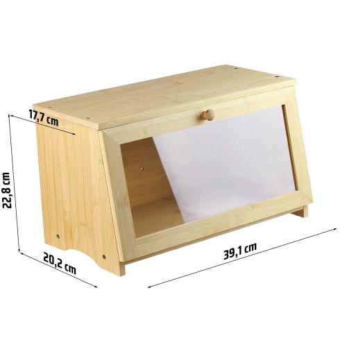 FC-B023 | Bamboo haversack | Wooden container for bread, rolls, bread | Container for storing food, food