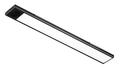 HSL-S30CM-ČIERNA | Nábytkové svietidlo so snímačom pohybu | Bezdrôtová nočná lampa so senzorom | LED podskrinkové svietidlo, 30 cm