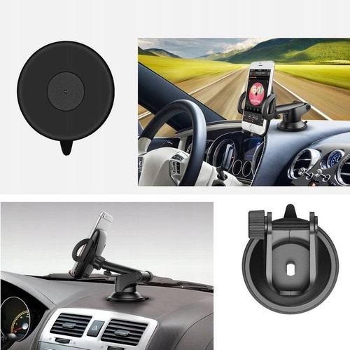 PSI-C037 | Car phone holder on a telescopic tripod | gravity | on the windshield