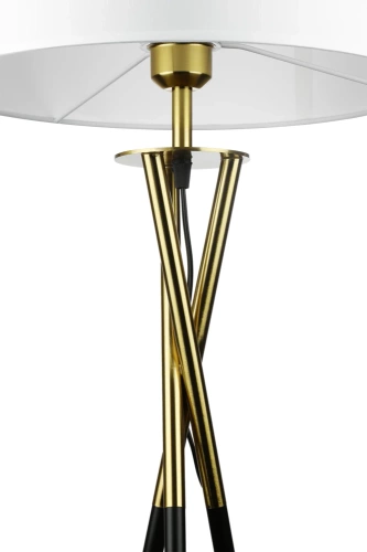 Stehleuchte | modernes Design, Metallgestell, geeignet für Wohnzimmer und Schlafzimmer | weiß | HM112-WHITE