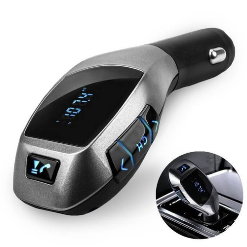 Bluetooth-Auto-FM-Transmitter mit LED-Display | USB-Ladegerät | Freisprech-Set | X5