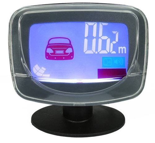 Parking sensors kit with 2.5 "LCD screen, built-in buzzer and sensors in the selected color