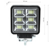 WL10144W | Firkantet arbejdslampe 144W | LED panel med 48 dioder | IP65