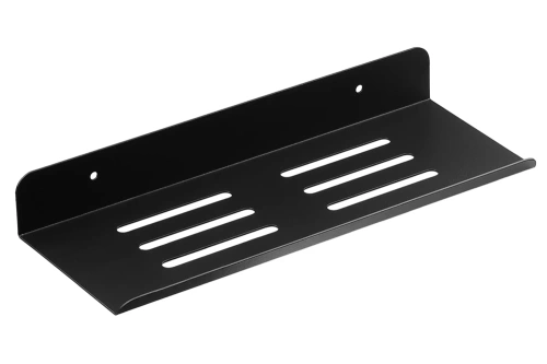 BDS-L30CM-B | Etagère de salle de bain en métal | Etagère de douche noire 30cm | Etagère suspendue