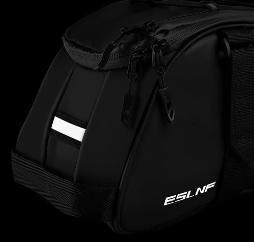 3in1 bike pannier for the trunk 8L | Waterproof bag with reflectors | Roomy rear pannier for the trunk | FGTB-02