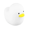 XYD-120-BRANCO | Candeeiro infantil em forma de pato | Lâmpada de silicone com dois modos de iluminação