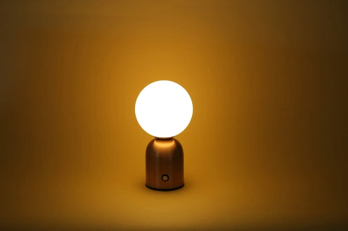 Lampe de table élégante avec réglage de la couleur et de l'intensité lumineuse | Veilleuse tactile avec batterie intégrée | YG-D031-SILVER