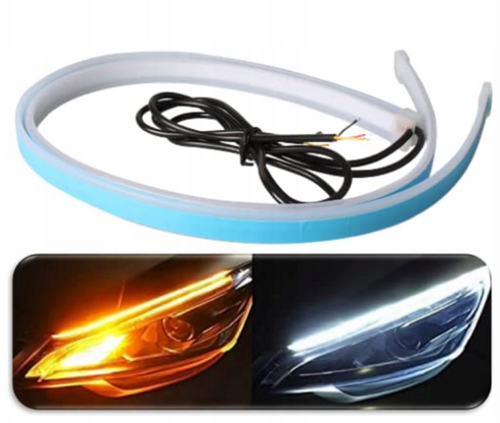 Flexibilní RGB LED pásky do světlometů 60 cm | Působivá 12V denní svícení s aplikací | 