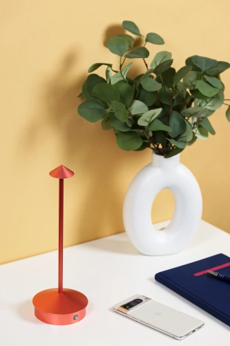 HJA32-ROSEGOLD | Candeeiro de mesa com bateria incorporada | Lâmpada noturna com três cores de luz | Lâmpada atmosférica para hotel ou restaurante