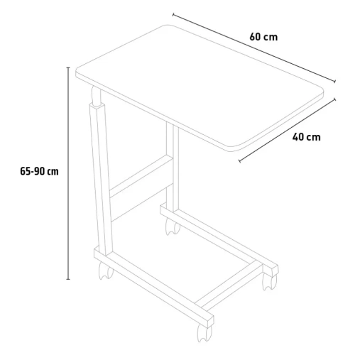 Functionele tabel| Mobiele laptoptafel | LFD-6085-WD