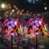 FLD-09-C | Butterflies LED solární zahradní lampa | 65 cm, 600 mAh