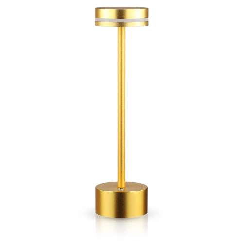 LED-Tischleuchte | moderne Nachttischleuchte mit integriertem Akku | gold | ATL08-GOLD