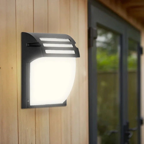 BD-C184 | Zahradní lampa, fasádní nástěnná lampa | IP54, E27 | hliník + sklo