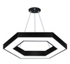 LPL-002 | Plafoniera LED suspendata 50W | hexagon | aluminiu | CCD nu clipește | Φ80x6