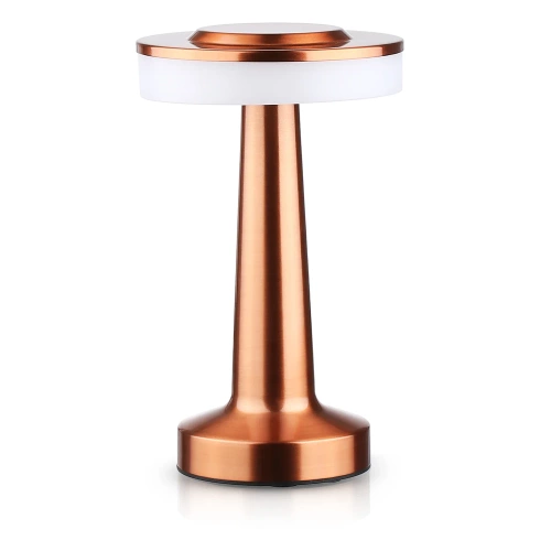 HJA14-COPPER | Wireless table lamp | Touch-sensitive night lamp with adjustable light color | USB light