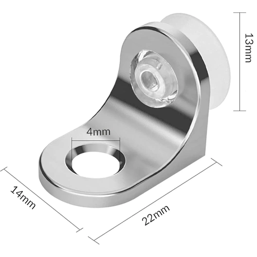 FB-A15-PLATA | Soporte para estante | Soportes para estanterías de cristal | Juego de 10 soportes